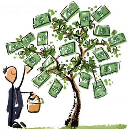 Picking From The Money Tree --- Image By © Images.com/Corbis