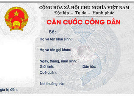Mặt Trước Thẻ Căn Cước Công Dân (Việt Nam)